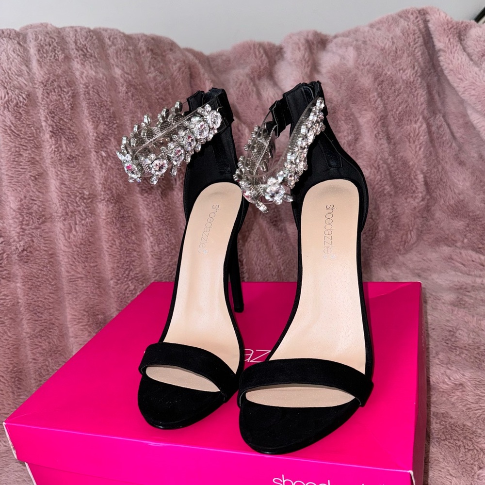 Never Worn Shoedazzle High Heel Black Dress Sandal